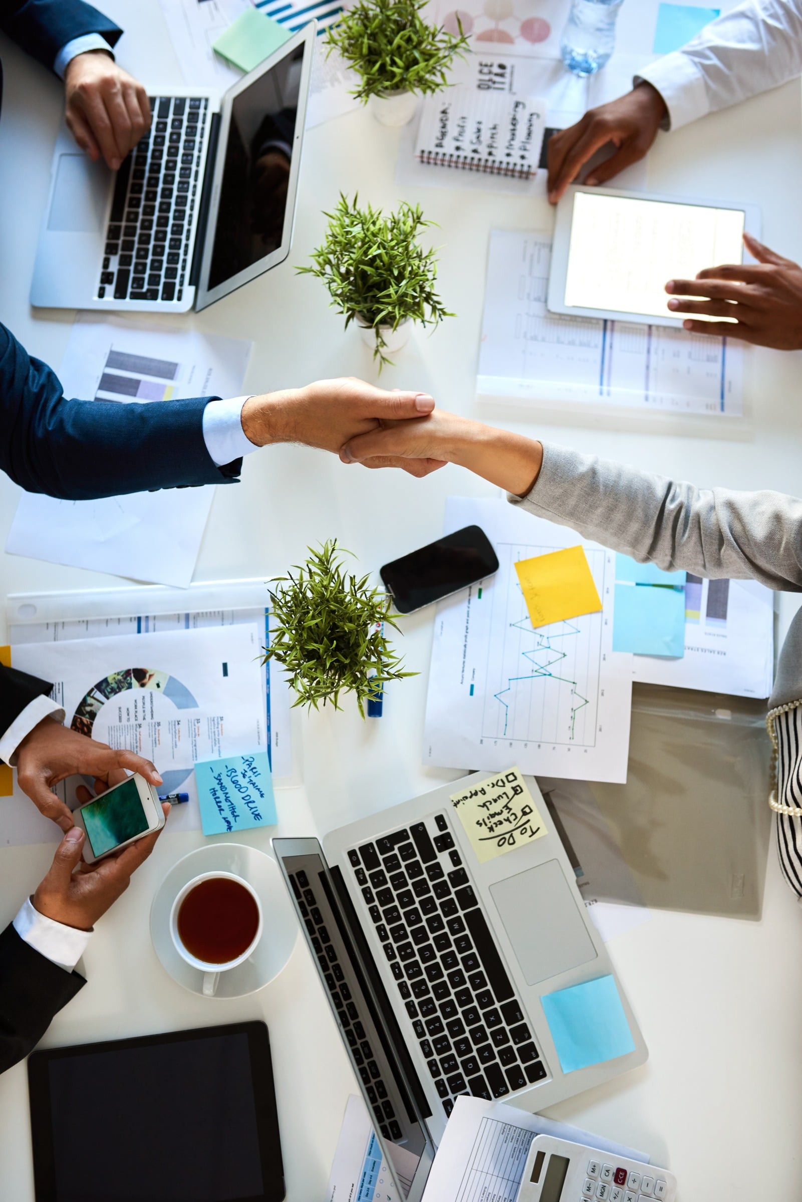 A collaborative financial planning session